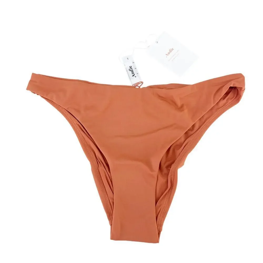 Andie Swim The Symi Bikini Bottom Swimsuit in Cedar - Size Small, NEW WITH TAGS!